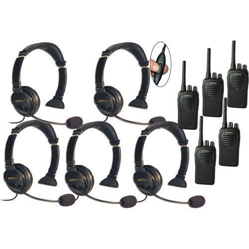 SC-1000 Radio  Eartec 5-User Two-Way Radio System Lazer Inline PTT LZSC5000IL