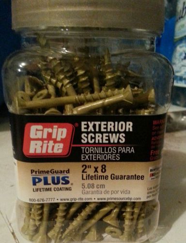 Griprite 2&#034; x 8,  Exterior Screws #150, BRAND NEW