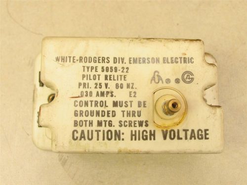 White rodgers 5059-22 pilot relite control for sale