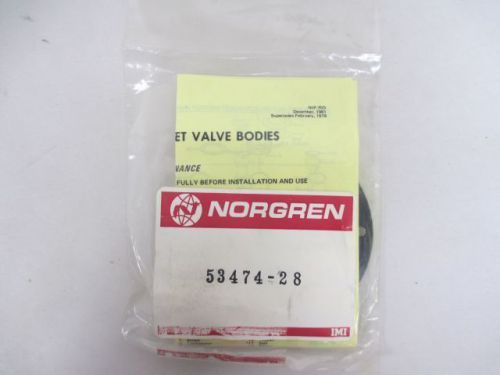 NEW NORGREN 53474-28 REPAIR KIT PNEUMATIC POPPET VALVE REPLACEMENT PART D223418