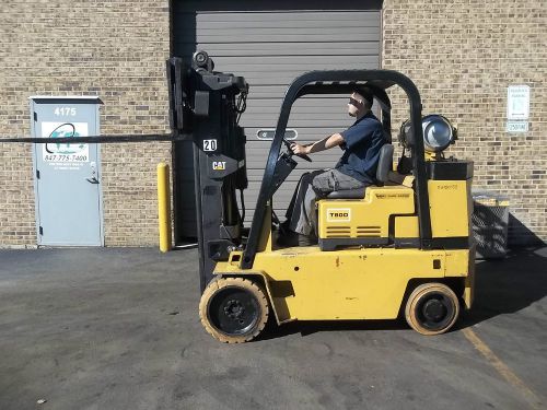 FORKLIFT (17642) CAT T80D, 8000LBS CAPACITY, TRIPLE MAST, LPG POWERED