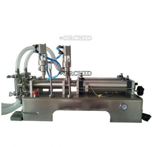 LIQUID 50-500ML FULL DOUBLE PNEUMATIC SHAMPOO\WATER\OIL NOZZLE MACHINE FILLING