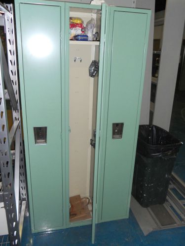 Three Used Single Tier Locker 12&#034; x 15&#034; x 72&#034;, Assembled, Chicago