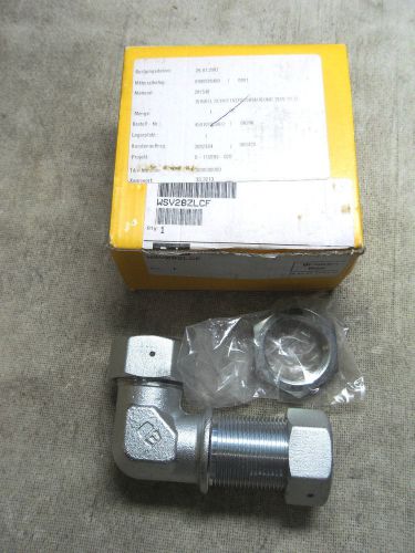 (rr7-4) 1 nib parker wsv28zlcf bulkhead elbow fitting for sale