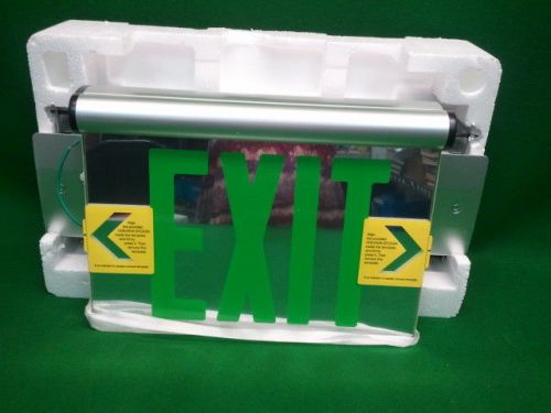 MCPHILBEN 44R LINE LED EDGE LIT EXIT SIGN   UNIVERSAL  NEW IN BOX  44RLU2G