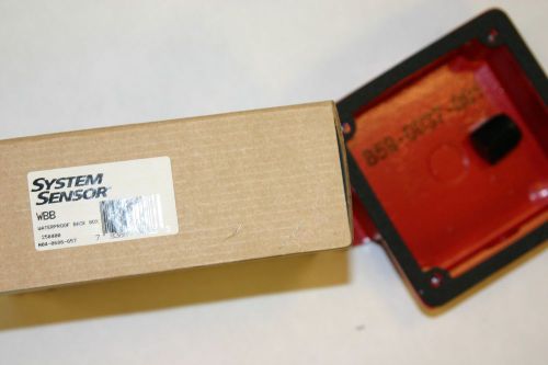 SYSTEM SENSOR WBB RED WEATHERPROOF BACK BOX