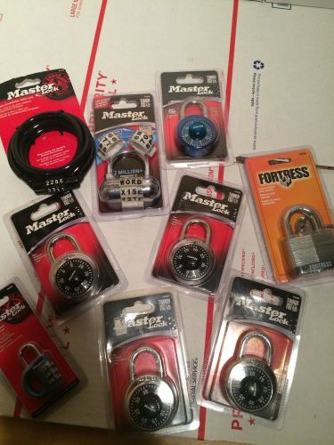 Masterlocks Set of 9 Different locks