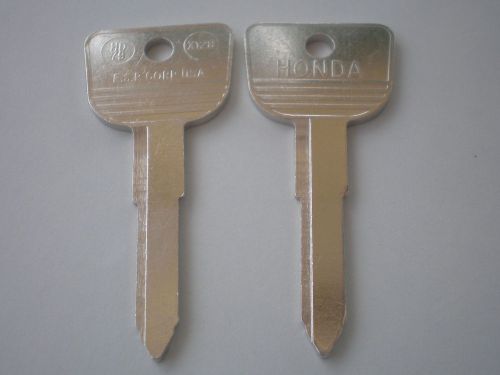 X128 / HD79 HONDA KEY BLANKS / 2 ONLY /  NICKEL PLATE / FREE SHIPPING