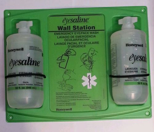 HONEYWELL-EyeSaline Emergency Eye Wash Double 32oz Wall Station-FREE SHIPPING