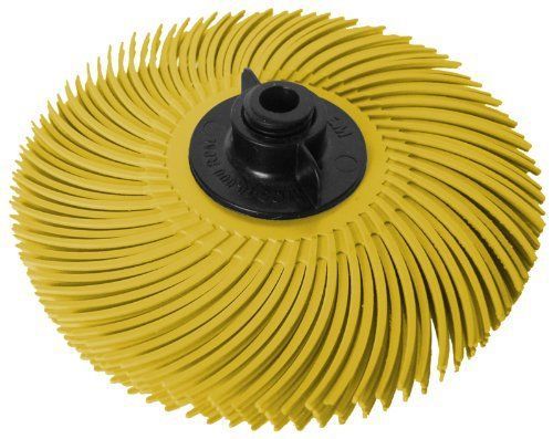 JoolTool 3M Scotch-Brite Yellow Radial Bristle Brush Assembled with Plastic