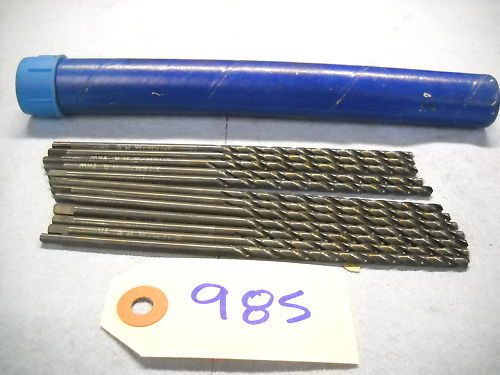 12 NEW ITW TAPER LENGTH DRILLS 3.75 .149 HSS USA 985