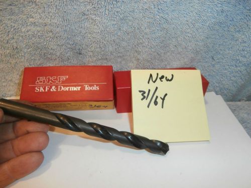 Machinists 12/27C BUY NOW SKF-Dormer NOS Drills 31/64