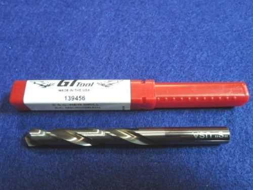 GI TOOL 139456 LETTER S .348&#034; SOLID CARBIDE DRILL JOBBER LENGTH MADE IN USA NEW