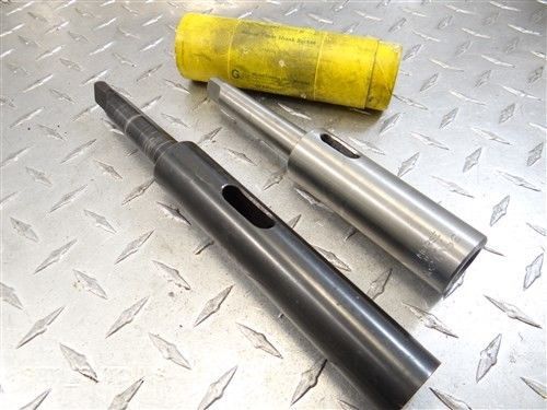 Nice pair of hss morse taper shank sockets 2-2 &amp; 2-3 morse collis for sale