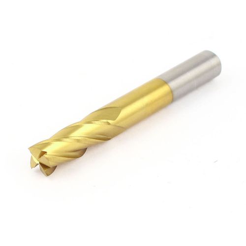 8mm x 20mm HSS Straight Shank 4 Flute End Milling Cutter 2.5&#034; Length