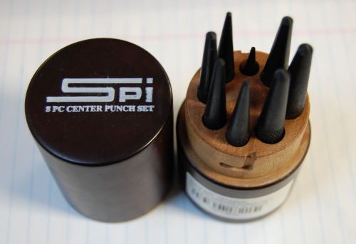 NEW - SPI PUNCH SET - Model # 79734836 - 8 PC 1/16-5/16 - WOOD CASE