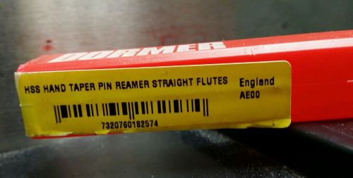 NIB DORMER 10MM TAPER PIN REAMER STRAIGHT FLUTE METRIC HSS 179MM O.A.L.