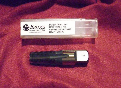 BARNES 3/8NPT-18, 3/8&#034; NPT-18  TAPER PIPE TAP ***NEW***