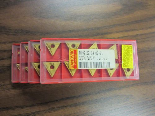 40pcs Sandvik TNMG432 Carbide Inserts Tin Coated  free shipping-new