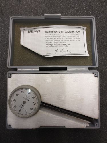 Mitutoyo Dial Indicator Gage No. 1156 Original case .001 to .100&#034; Made in Japan