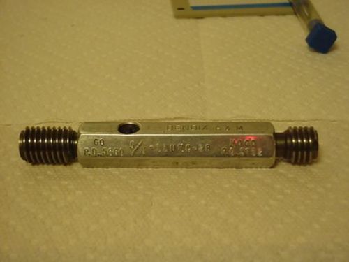 1 Bendix  Gage Go &amp; Nogo Plug Thread Gauges 5/8-11 UNC-2B  VGC