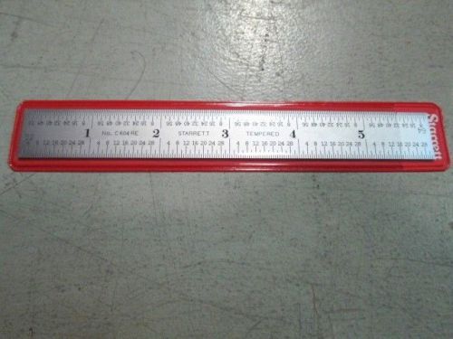 STARRETT C604RE-6 52660 SPRING TEMPERED 6&#034; STEEL RULE NEW