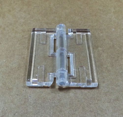 8 Pack Clear Acrylic Plastic Hinge 1-3/4&#034; X 1-1/2&#034;