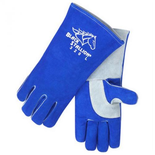 Revco Black Stallion 320 CushionCore Split Cowhide Stick Welding Gloves, Large