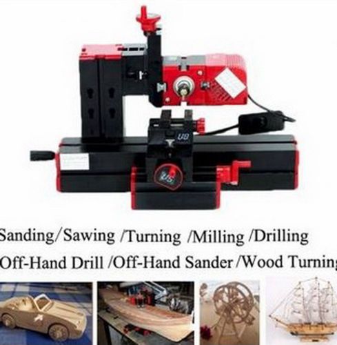 New Machine 6 In 1 Multi Metal Mini Wood Lathe Motorized Jig-saw Grinder Driller