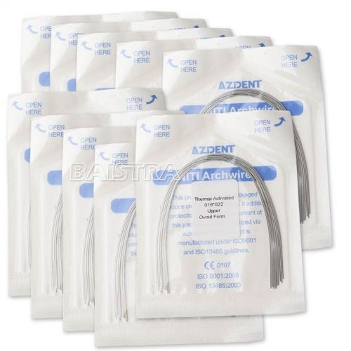 30X Dental Orthodonic Thermal Activated Rectangular NITI Arch Wire