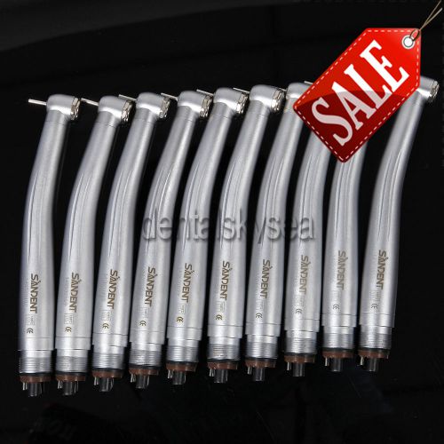 20XDental High Speed Handpiece 4 Hole Air Turbine Push Button Type Standard Head