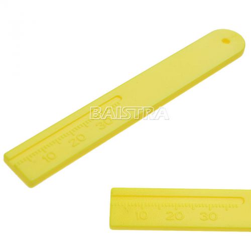 5 PCS Dental Yellow  Endodontic Span Measure Scale Gutta Percha Point Ruler