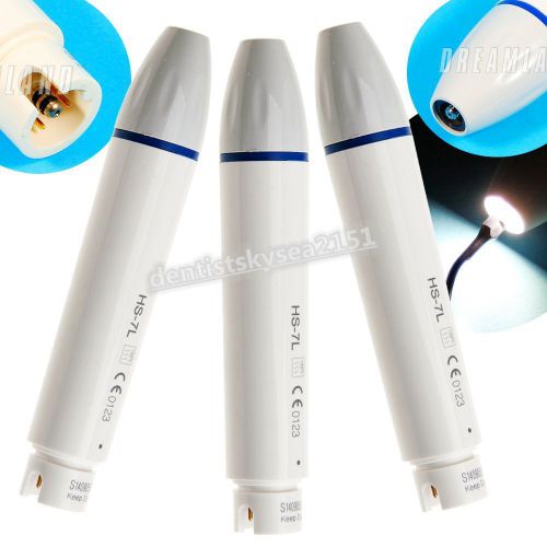 3X Fiber Optic LED Dental Scaler Piezo Handpiece Fit DTE SATELEC Ultrasonic Tips