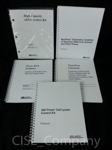 ABI Applied BioSystems Protocol User Guide Set cDNA RNA Cell Lysate NucPrep gDNA