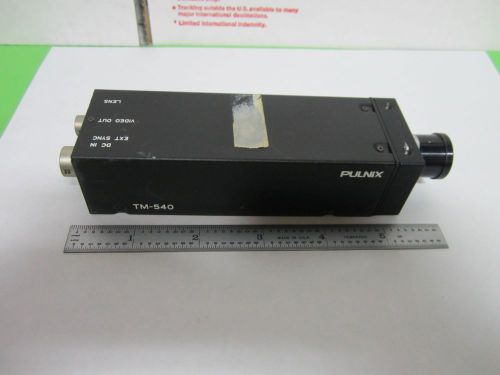 MICROSCOPE INSPECTION VIDEO CAMERA CCD PULNIX TM-540 OPTICS AS IS BIN#N4-17