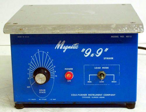 COLE-PARMER MODEL 4815 9&#034;X9&#034; MAGNETIC STIRRER