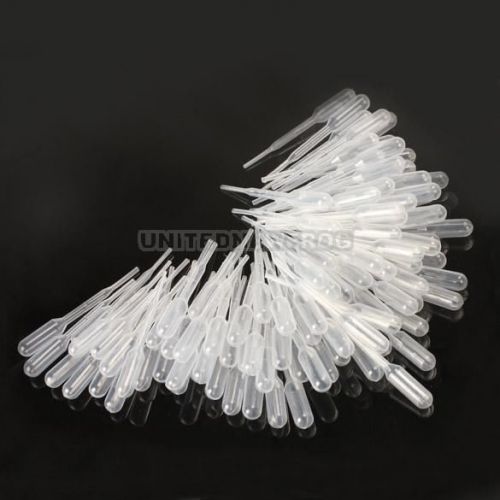 UN3F 100PCS 0.2ml Graduated Pipettes Dropper Polyethylene for Experiment Medical