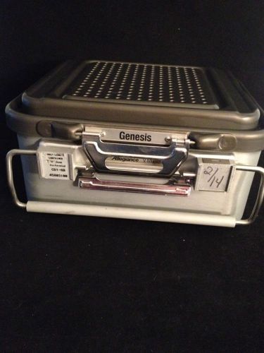 V. MUELLER GENESIS Sterilization Container Half Length CD1-6B w/Basket Good Cond