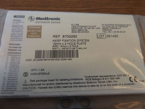 Medtronic 870-292 Fixation System Bone Plate