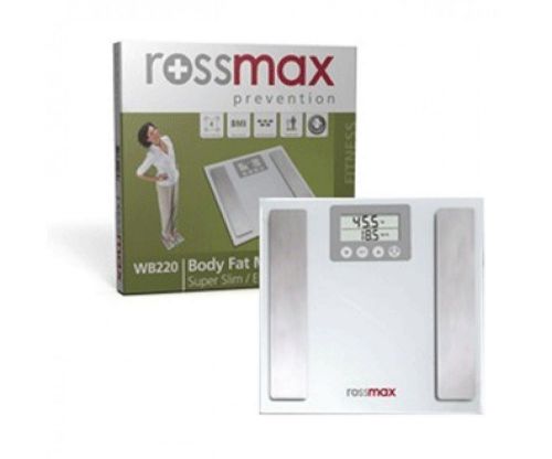 Rossmax wb-220 body fat monitor with scale @ martwaves for sale