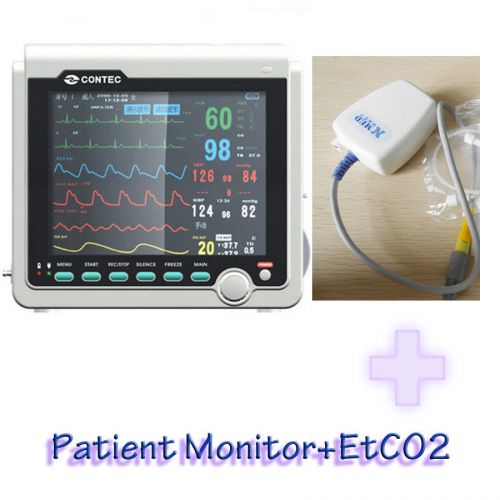 New ce fda icu ccu multi- parameter patient montior ecg, nibp, spo2, pr, etco2 for sale