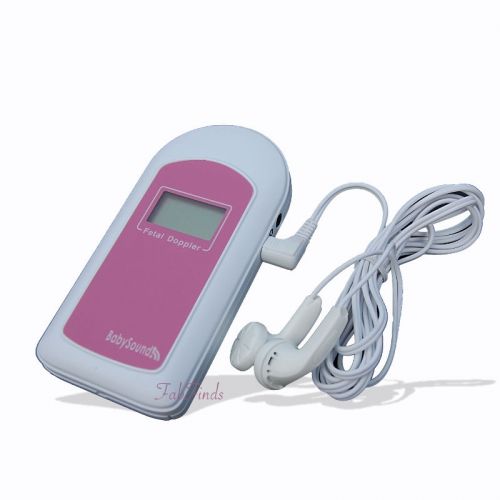 Pink baby sound b fetal heart doppler, gel &amp; batteries included, usa fast ship! for sale