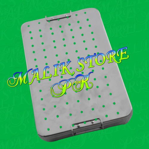 Instruments tray perforated with lid 12&#034;x8x2&#034; japanese stainless steel for sale