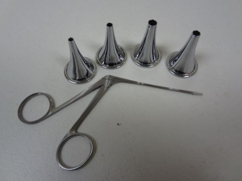 4pc Set HARTMANN Ear Speculum Micro Alligator 3&#034; ENT Surgical Nasal Instruments