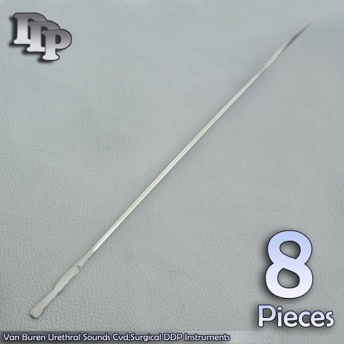 8 Pieces Of Van Buren Urethral Sounds 10 FR Cvd,Ob/Gyn Surgical DDP Instruments