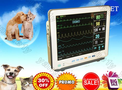 NEW!CE&amp;FDA 15&#034;Big Screen ICU CCU Multiparameter Vital Signs Patient Monitor