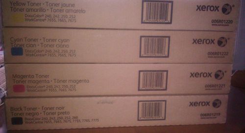 Genuine Xerox DocuColor 240 250 WorkCentre 7655, 7665, 7675 Toner Set