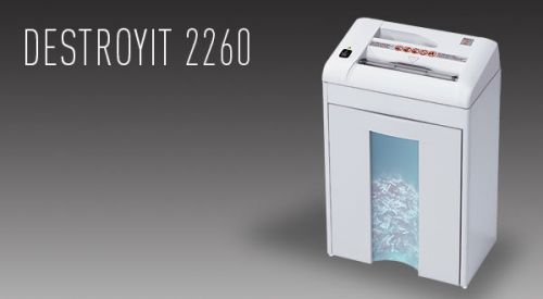 Destroyit 2260 cross-cut paper shredder for sale