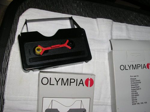 OLYMPIA TYPEWRITER CORRECTABLE RIBBONS- 2 IN AUCTION- LIST BELOW OF MACHINES