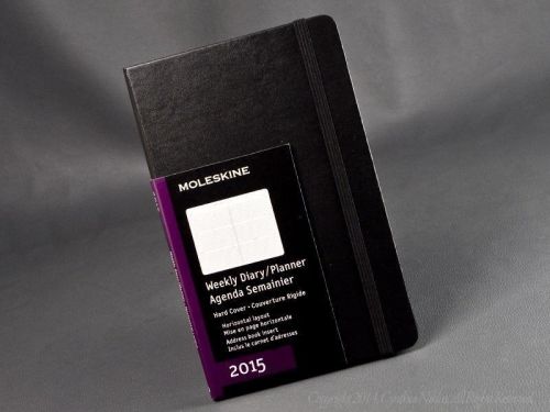 Moleskine 2015 Horizontal Weekly Planner Notebook Agenda Diary Large 5&#034; x 8&#034;